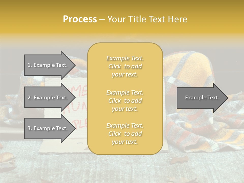 Man Beg Homeless PowerPoint Template
