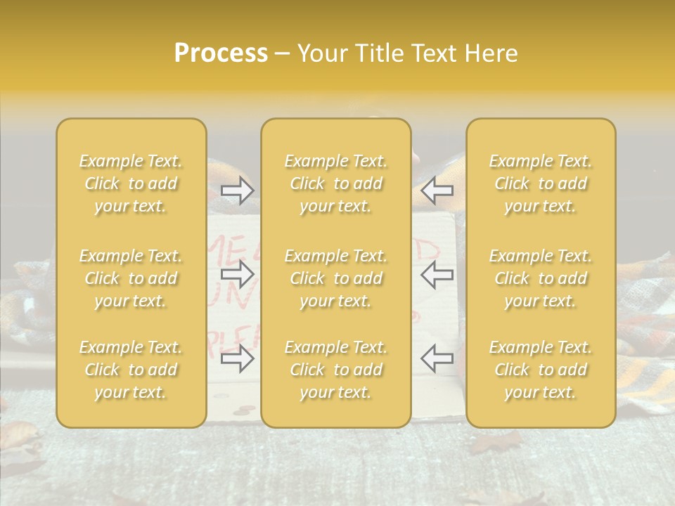 Man Beg Homeless PowerPoint Template