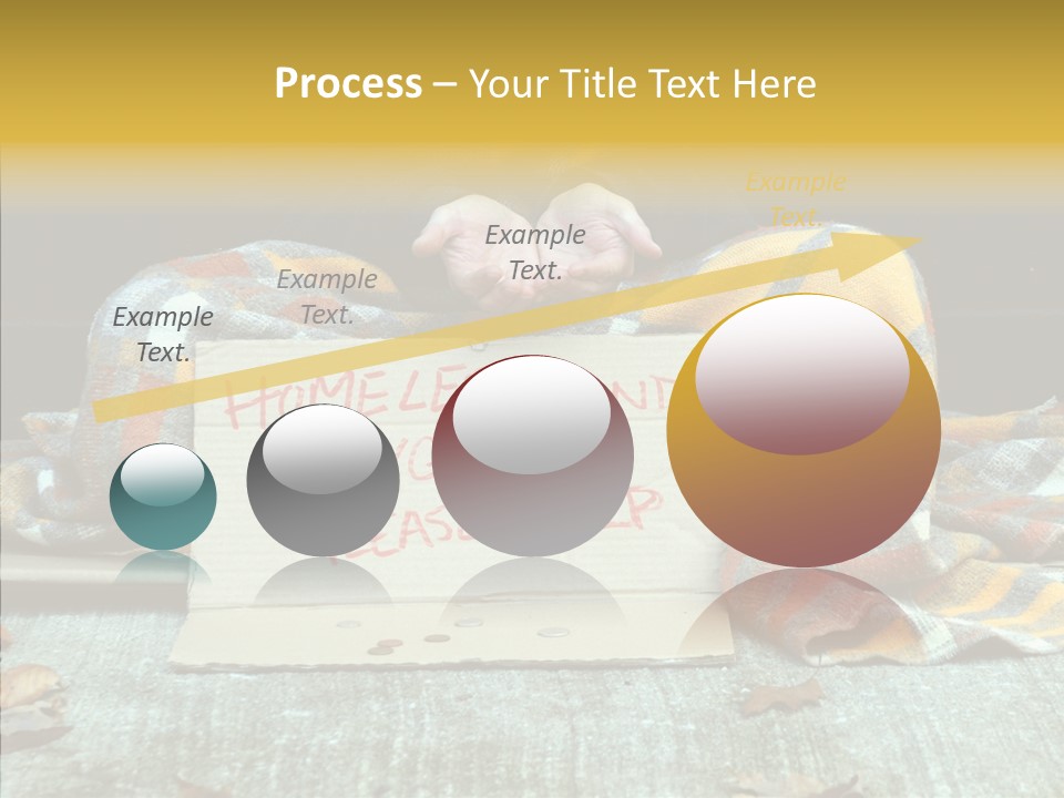 Man Beg Homeless PowerPoint Template