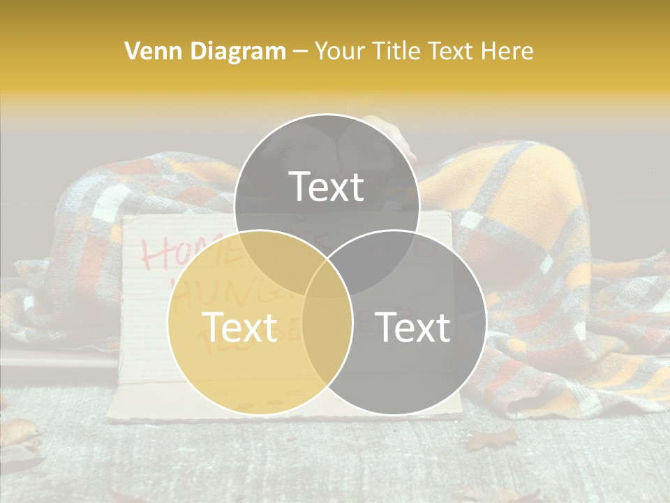 Man Beg Homeless PowerPoint Template