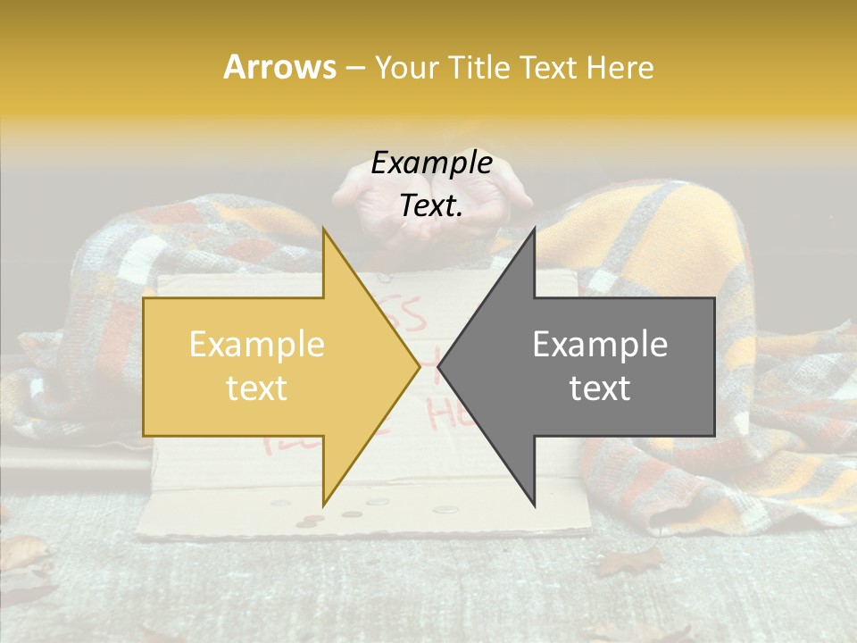 Man Beg Homeless PowerPoint Template