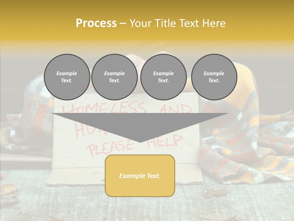 Man Beg Homeless PowerPoint Template