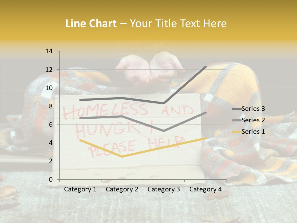Man Beg Homeless PowerPoint Template