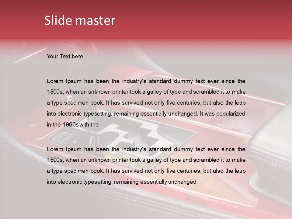 Red Move Shift PowerPoint Template
