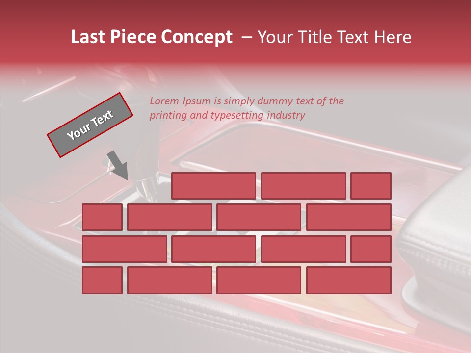 Red Move Shift PowerPoint Template