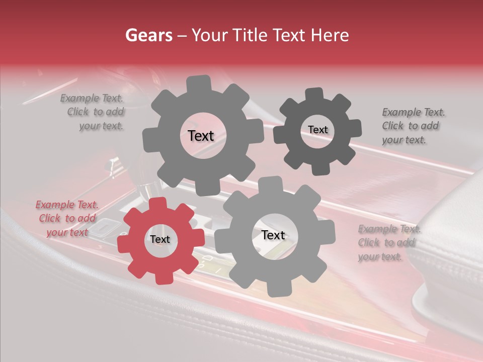 Red Move Shift PowerPoint Template
