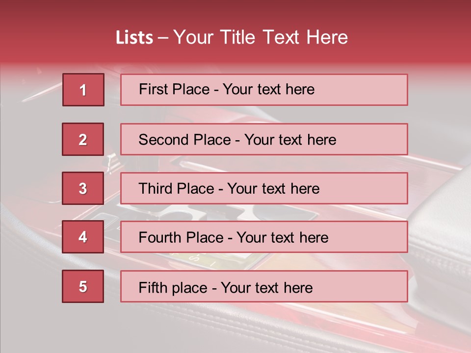 Red Move Shift PowerPoint Template