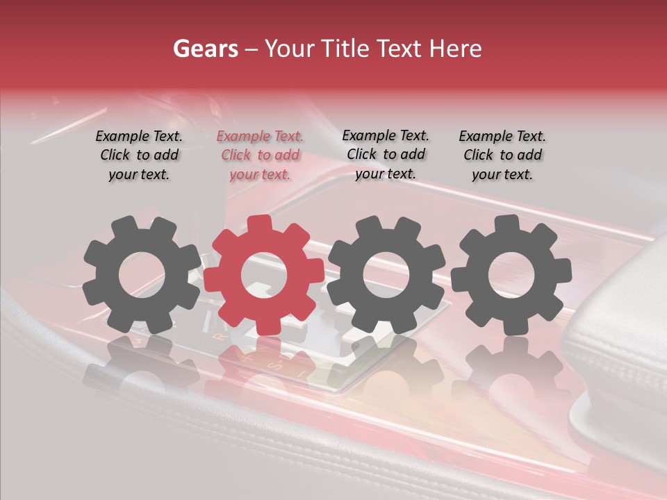 Red Move Shift PowerPoint Template