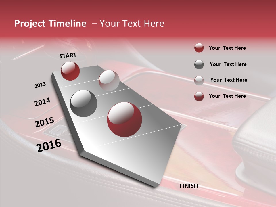 Red Move Shift PowerPoint Template