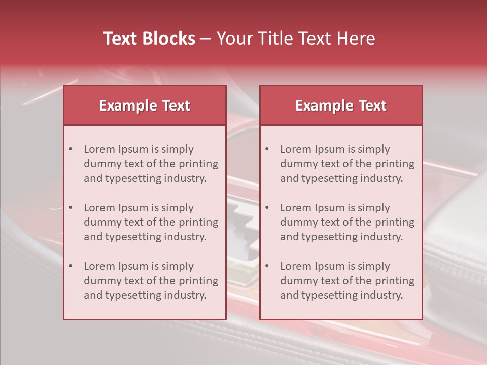 Red Move Shift PowerPoint Template