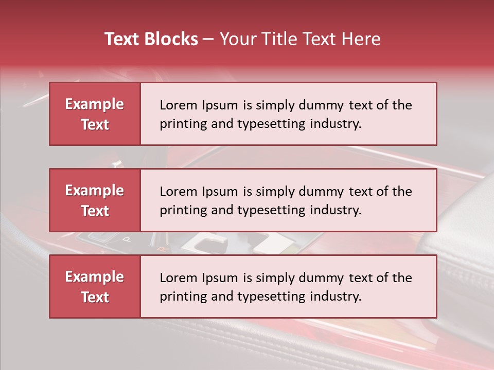 Red Move Shift PowerPoint Template