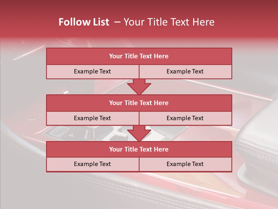 Red Move Shift PowerPoint Template