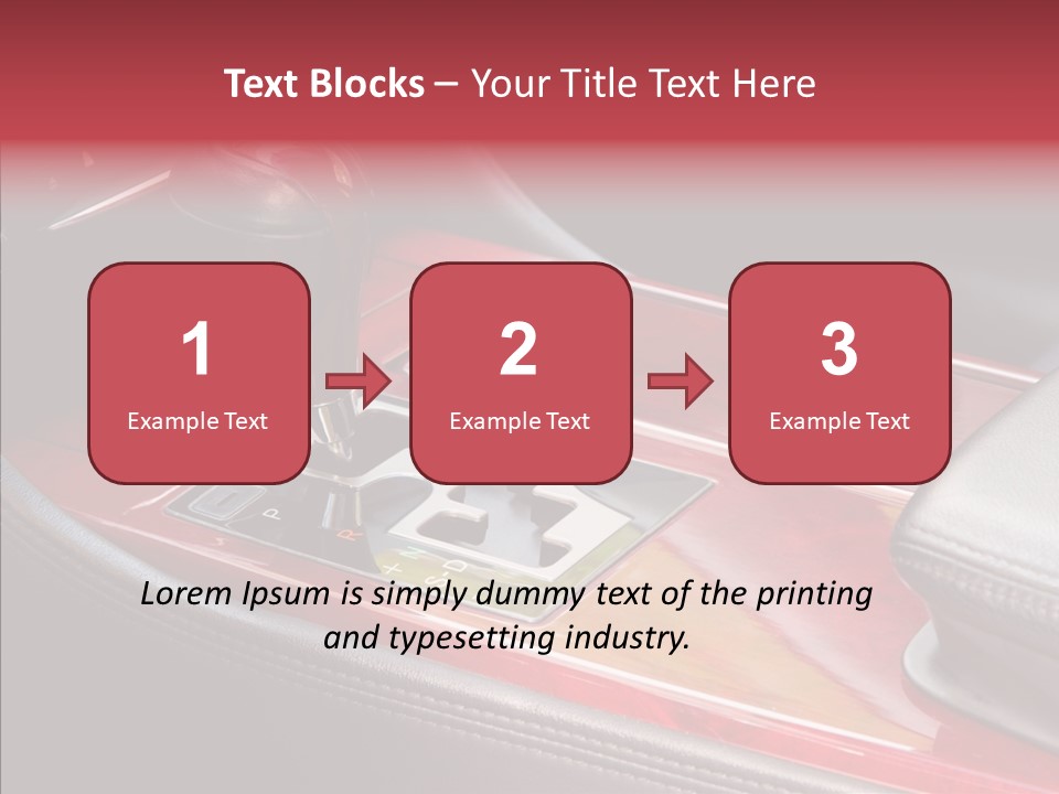 Red Move Shift PowerPoint Template