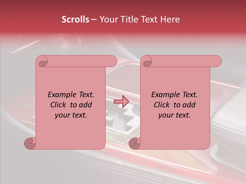 Red Move Shift PowerPoint Template