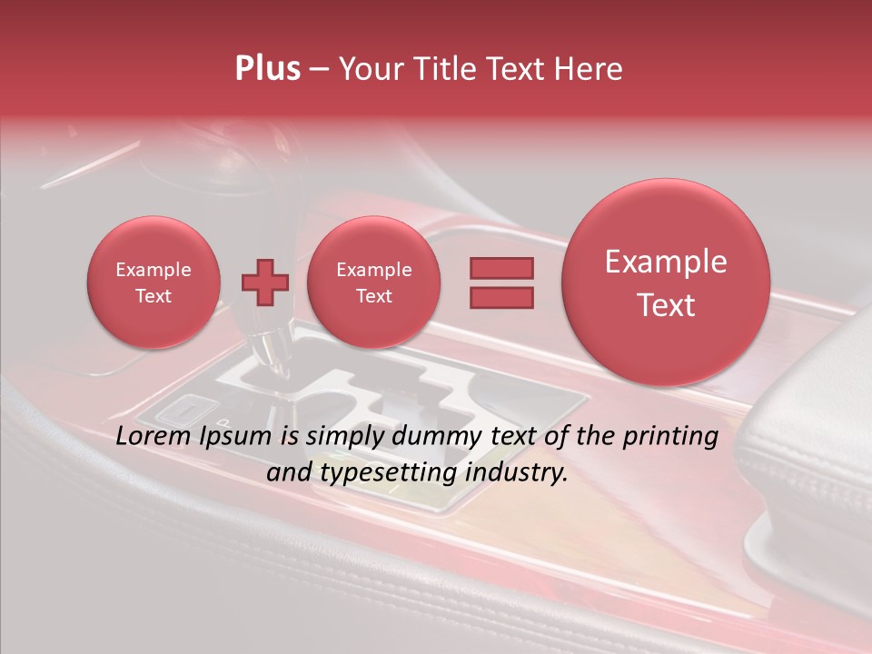 Red Move Shift PowerPoint Template