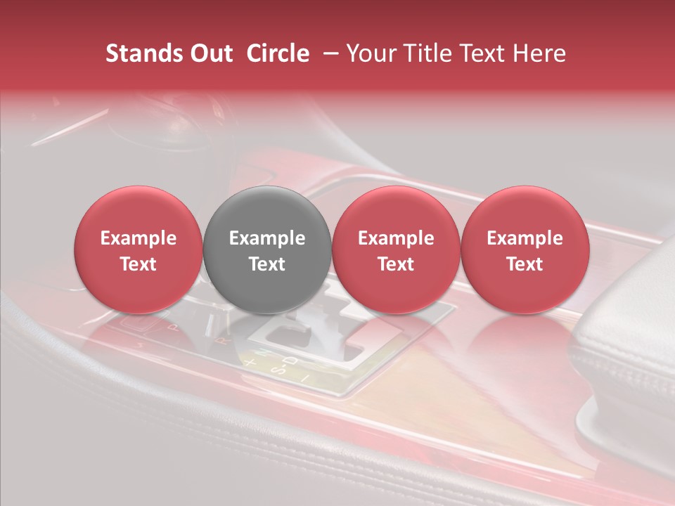Red Move Shift PowerPoint Template