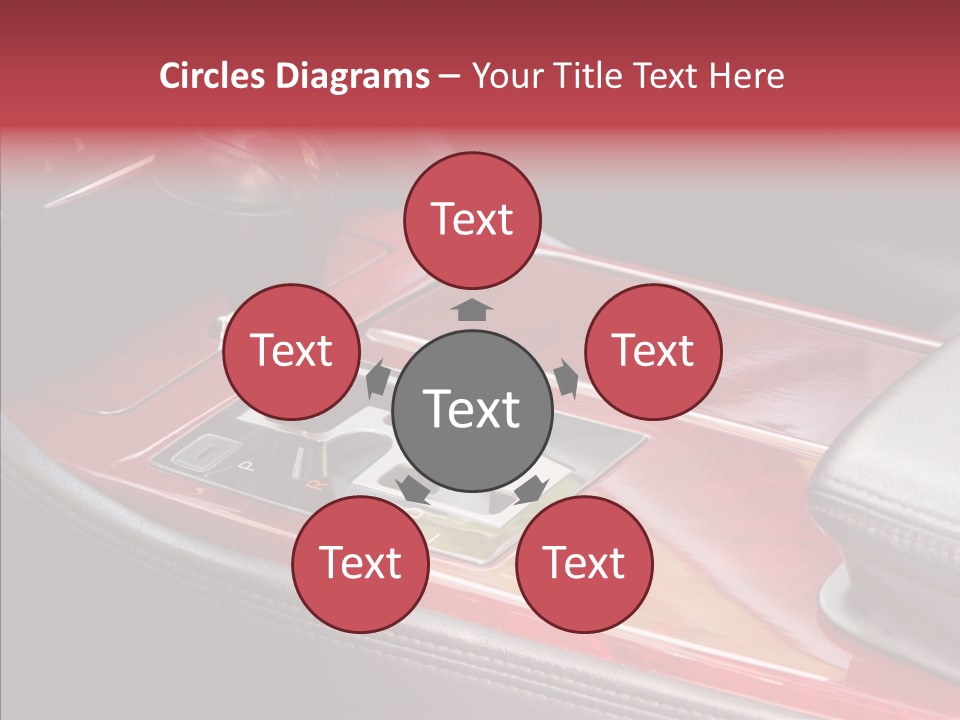 Red Move Shift PowerPoint Template