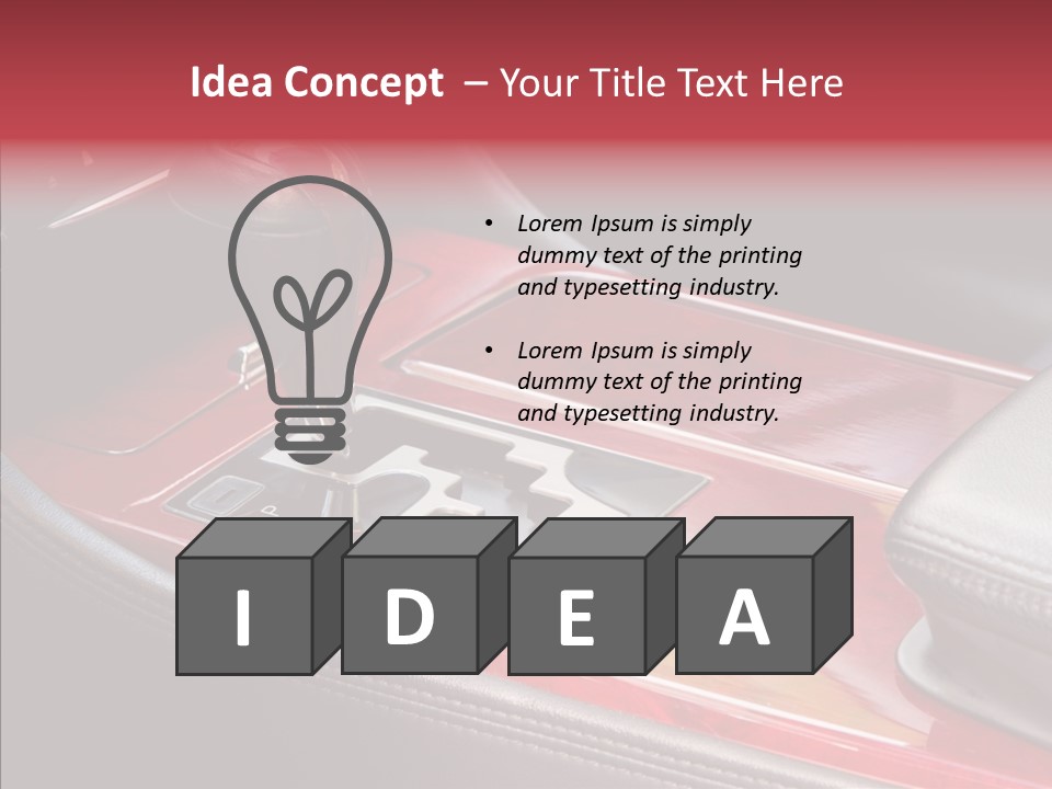 Red Move Shift PowerPoint Template