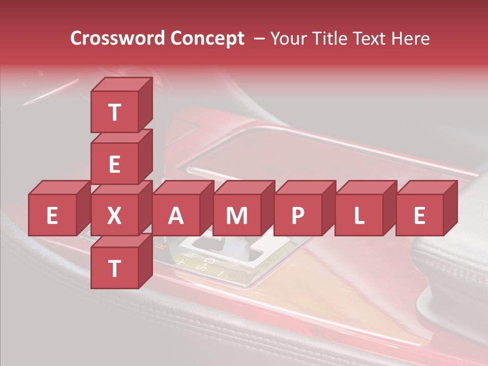 Red Move Shift PowerPoint Template