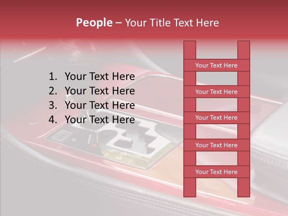 Red Move Shift PowerPoint Template