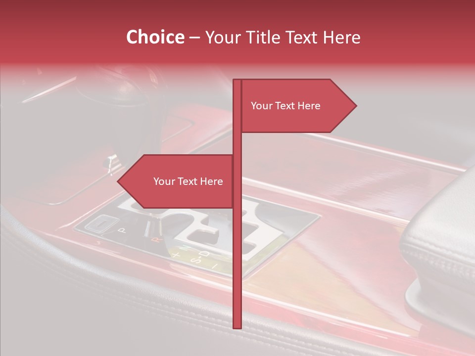 Red Move Shift PowerPoint Template