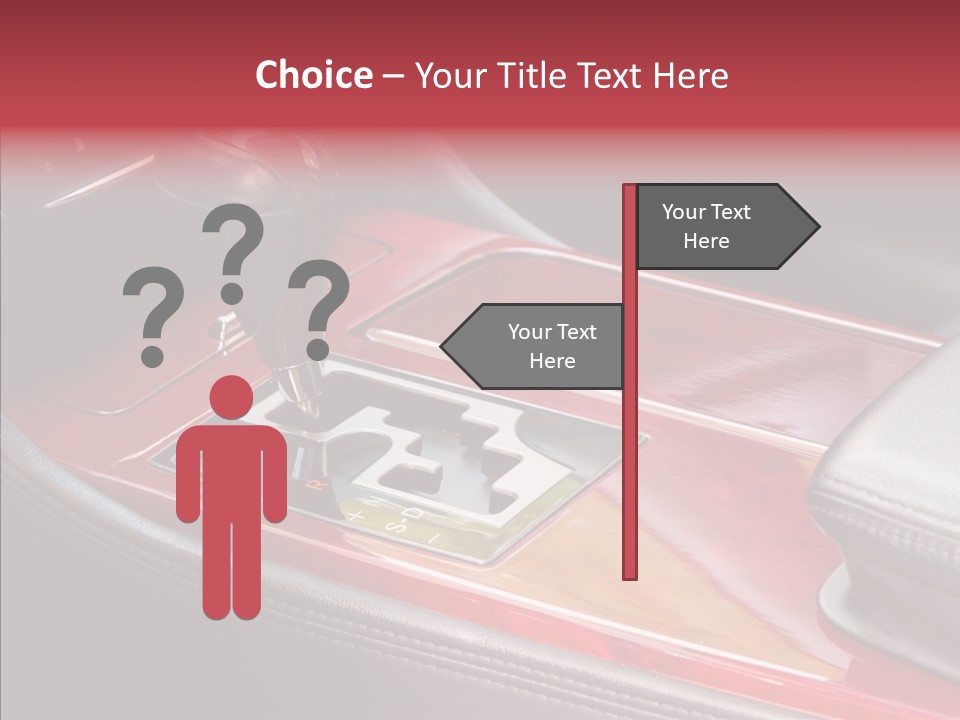 Red Move Shift PowerPoint Template