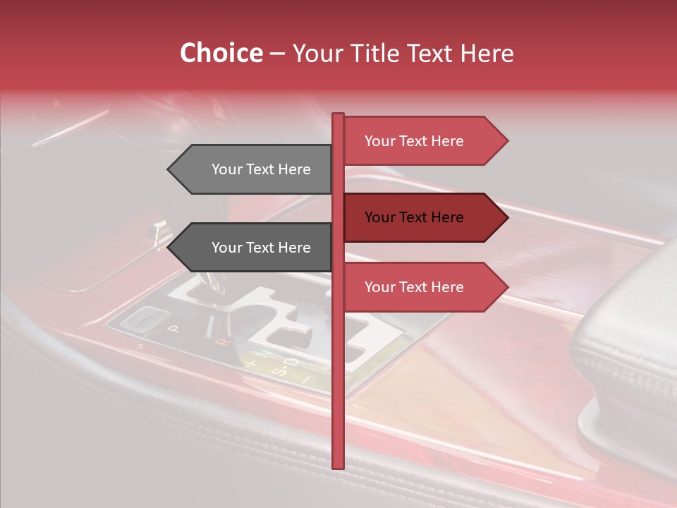 Red Move Shift PowerPoint Template
