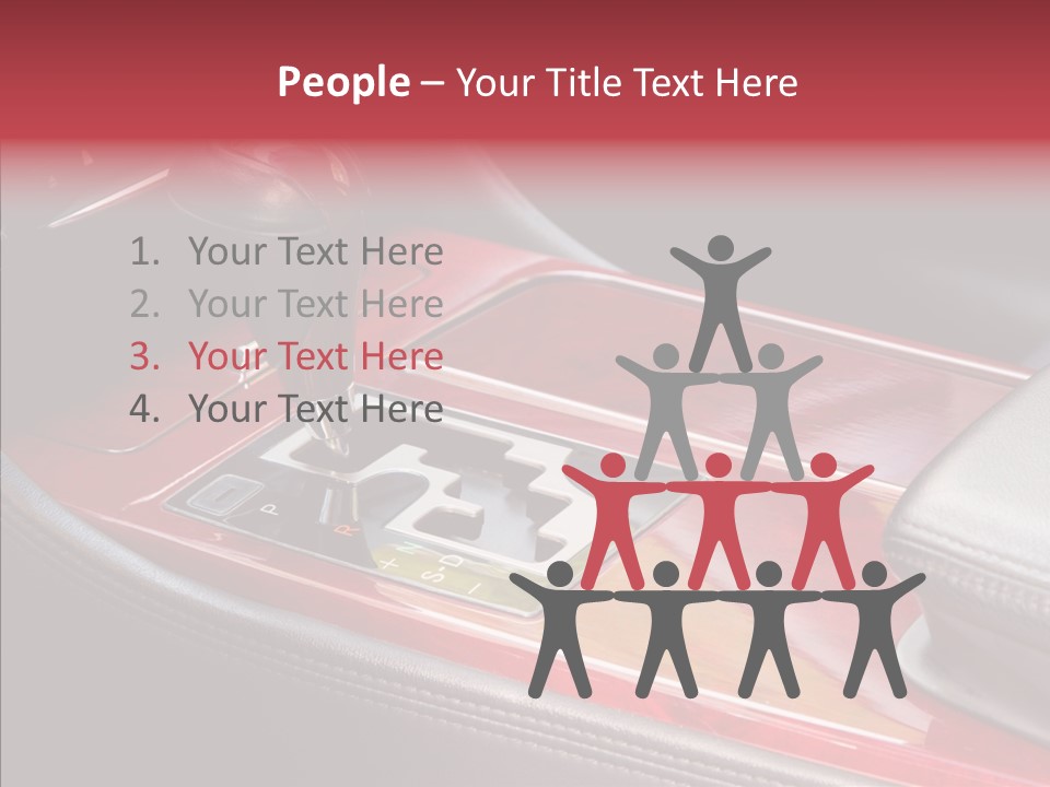 Red Move Shift PowerPoint Template