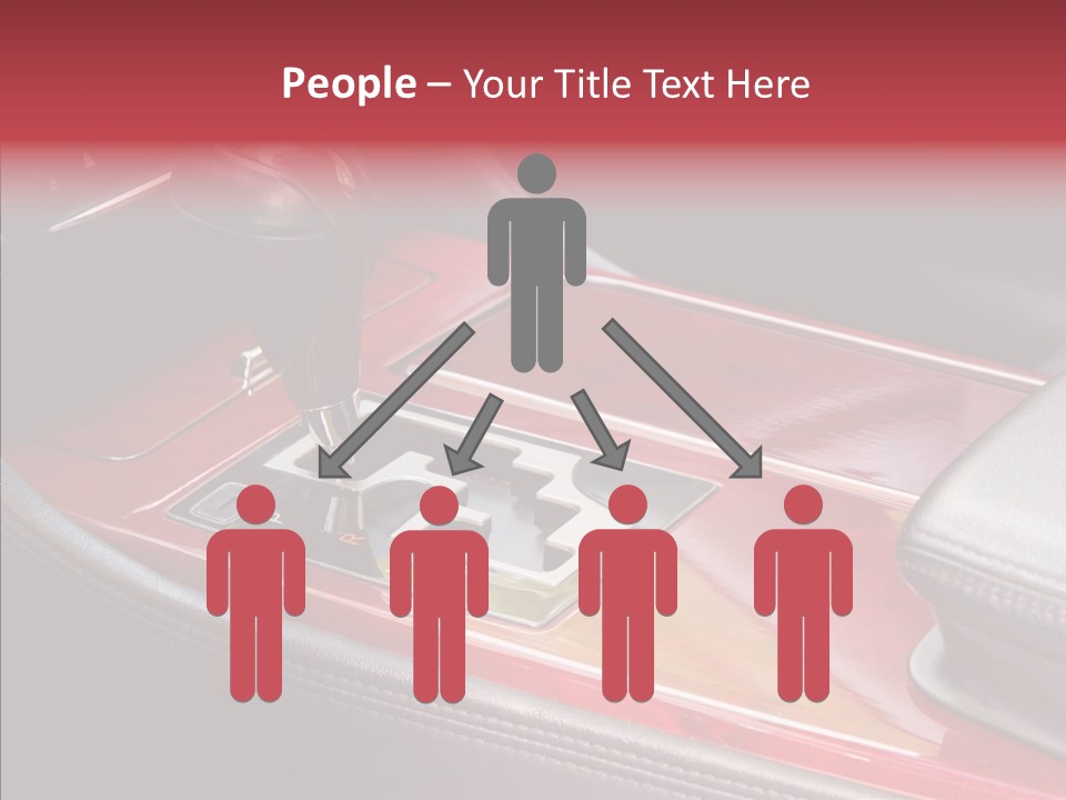 Red Move Shift PowerPoint Template
