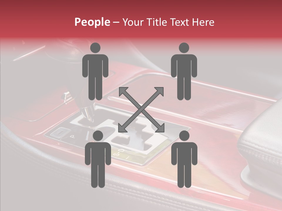 Red Move Shift PowerPoint Template