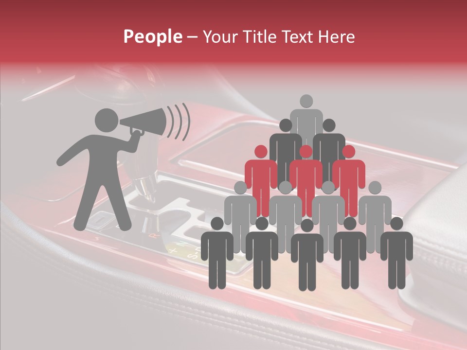 Red Move Shift PowerPoint Template