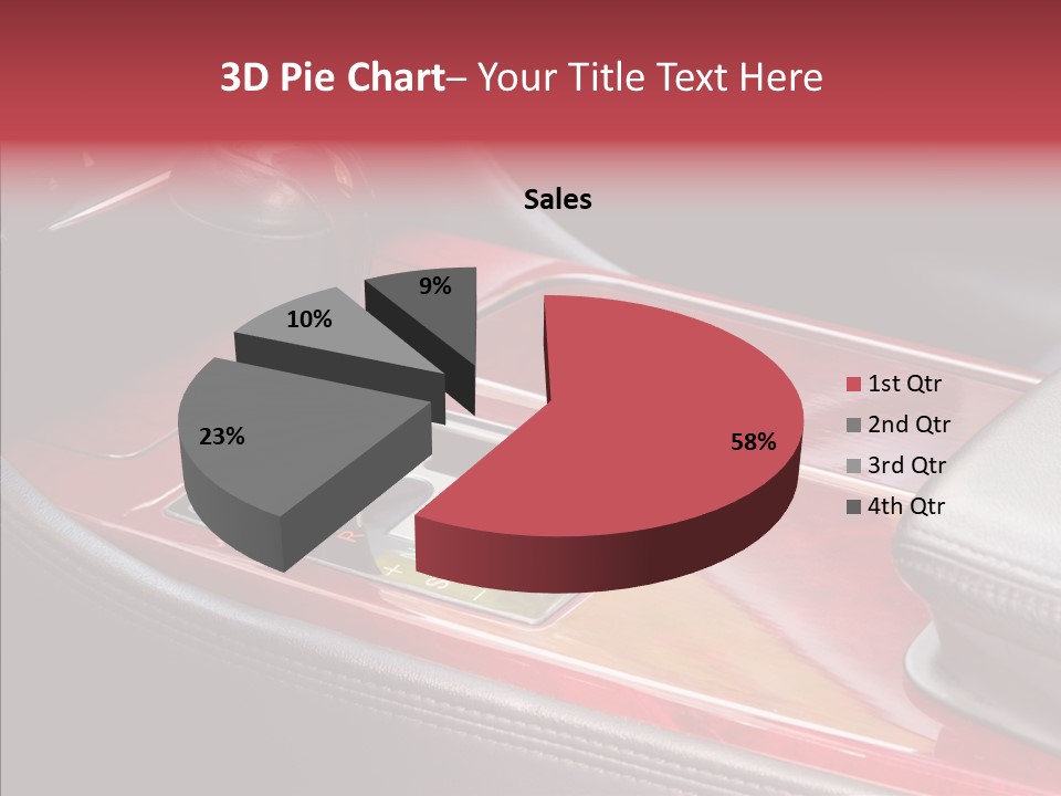 Red Move Shift PowerPoint Template