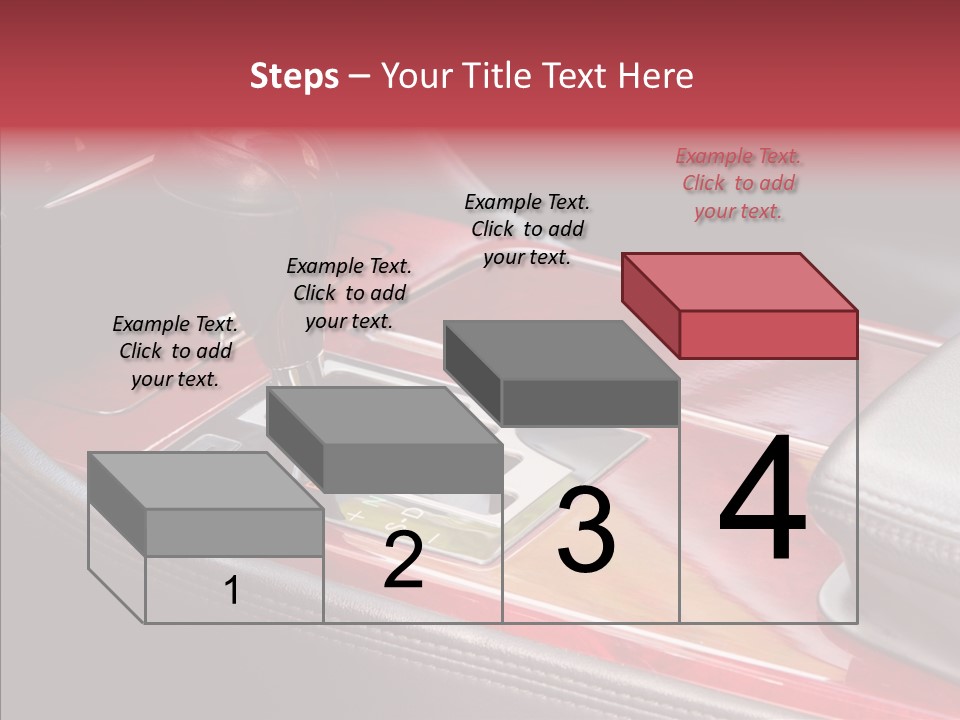 Red Move Shift PowerPoint Template