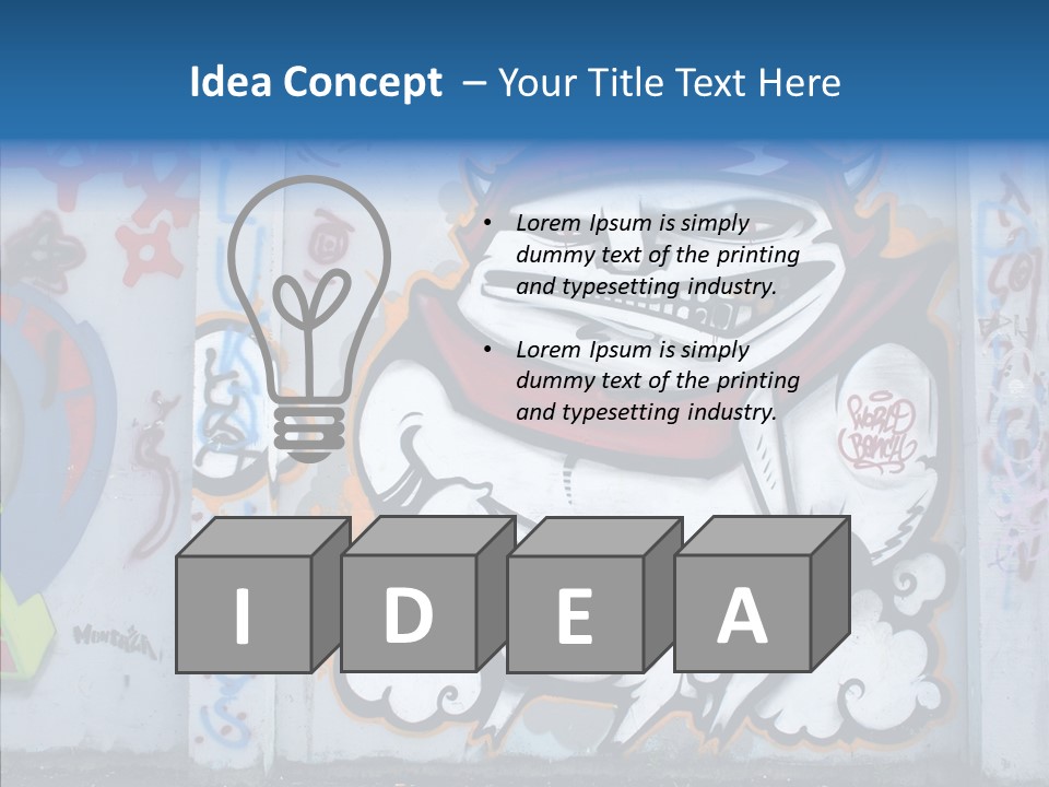 Devil Graf Paint PowerPoint Template