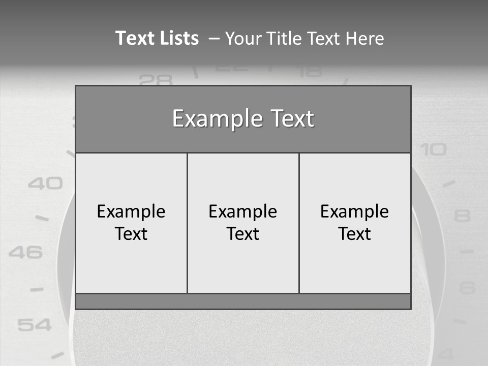 High Fidelity Tuning Console PowerPoint Template
