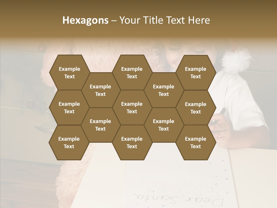 Winter Letter Children Only PowerPoint Template