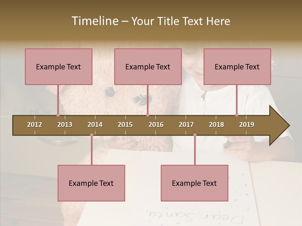 Winter Letter Children Only PowerPoint Template