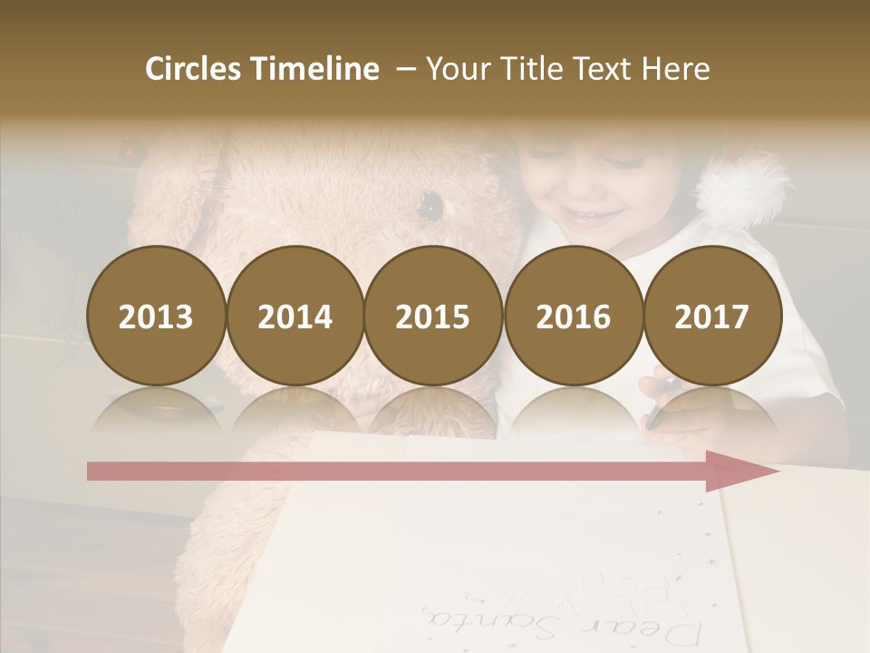 Winter Letter Children Only PowerPoint Template