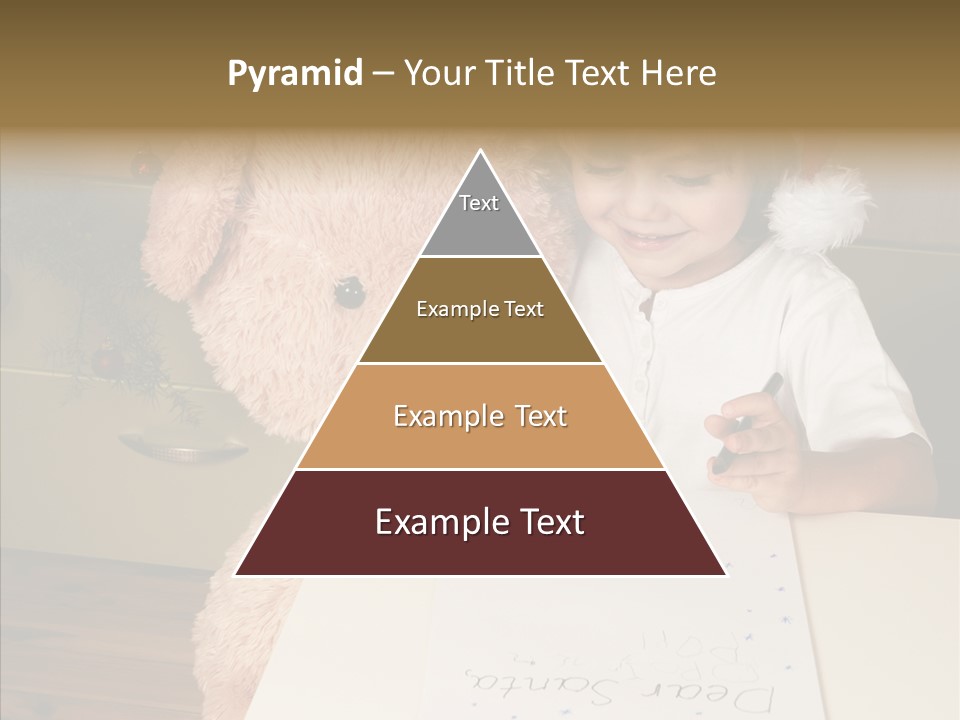 Winter Letter Children Only PowerPoint Template