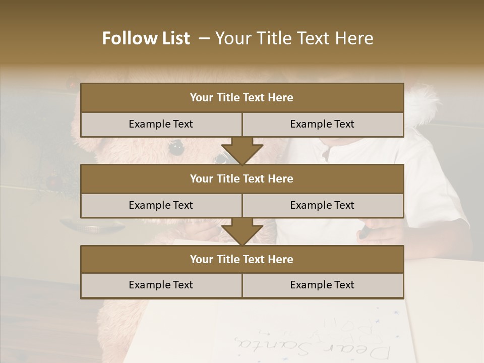 Winter Letter Children Only PowerPoint Template