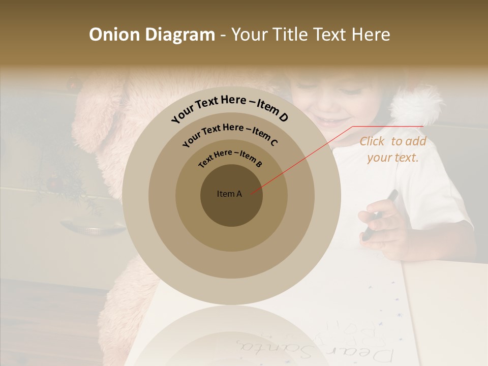 Winter Letter Children Only PowerPoint Template