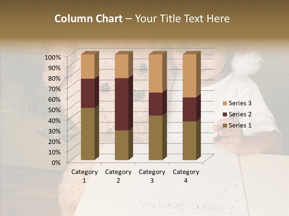 Winter Letter Children Only PowerPoint Template