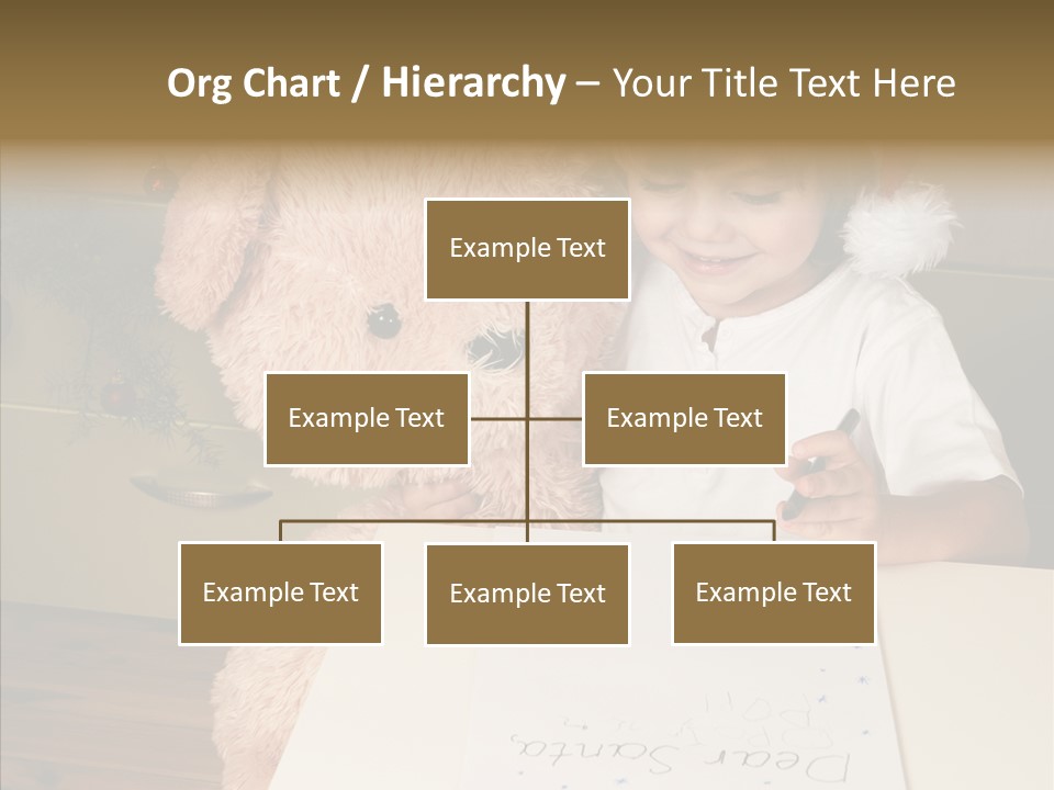 Winter Letter Children Only PowerPoint Template