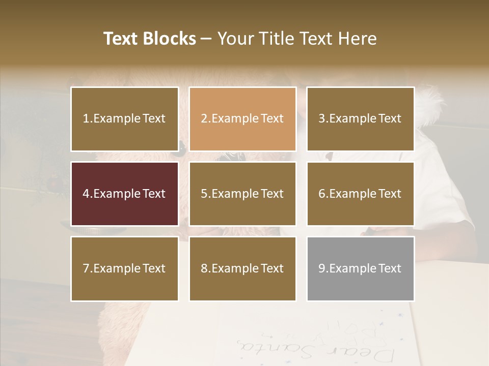 Winter Letter Children Only PowerPoint Template