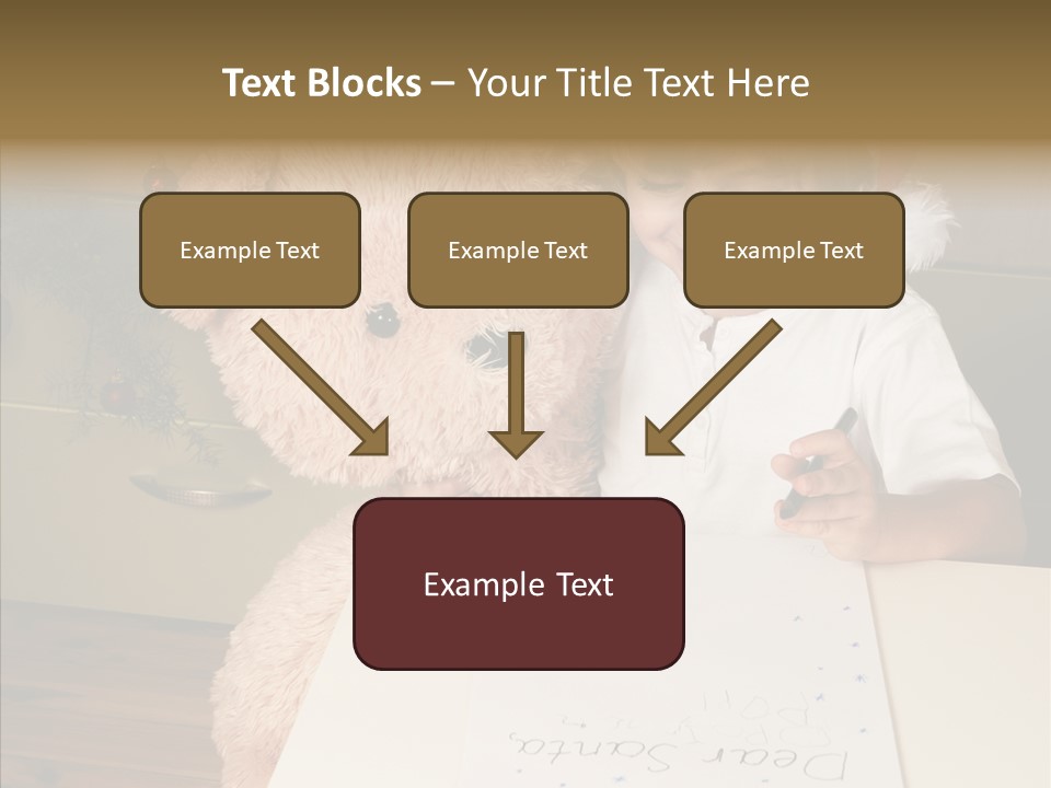 Winter Letter Children Only PowerPoint Template