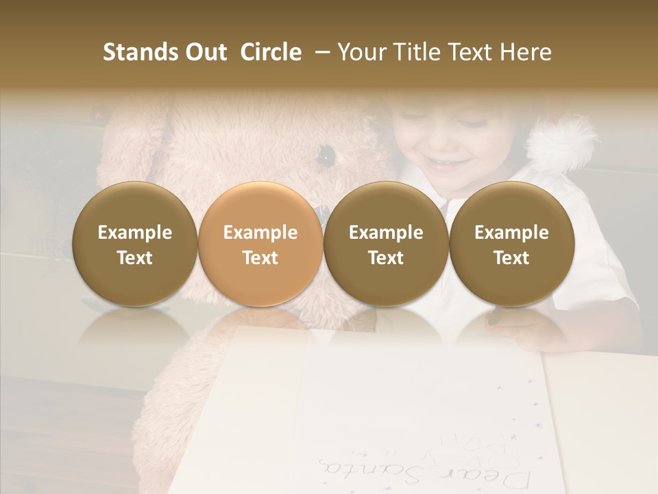 Winter Letter Children Only PowerPoint Template