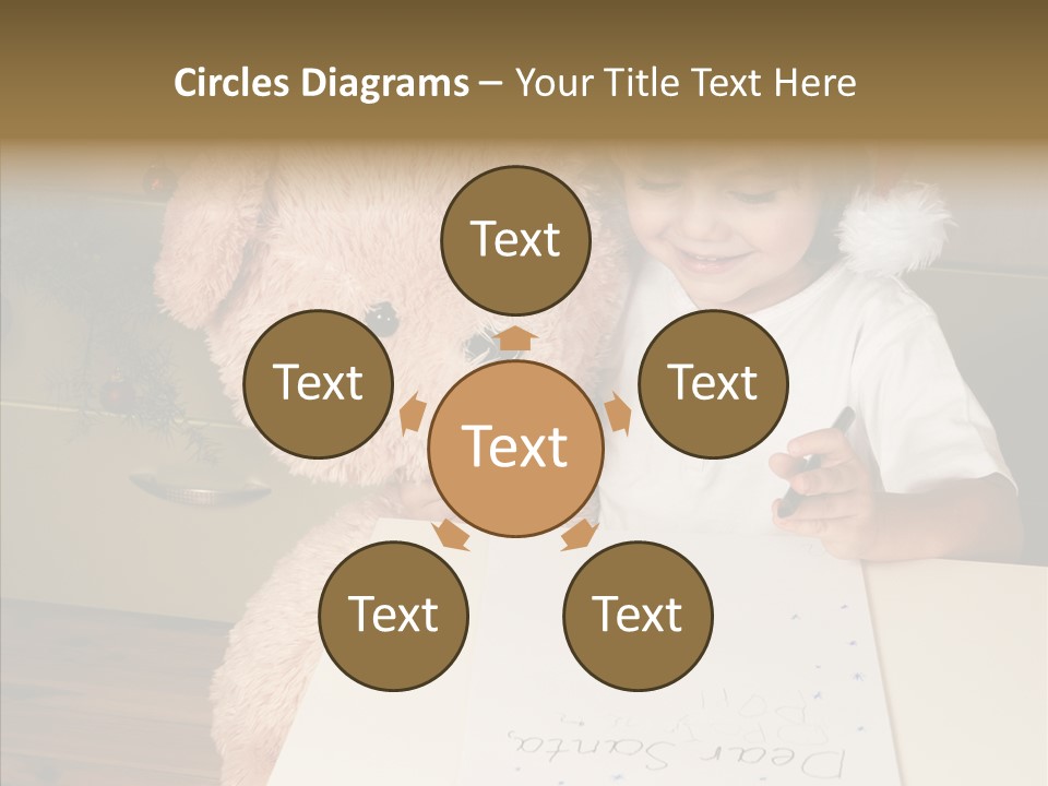 Winter Letter Children Only PowerPoint Template