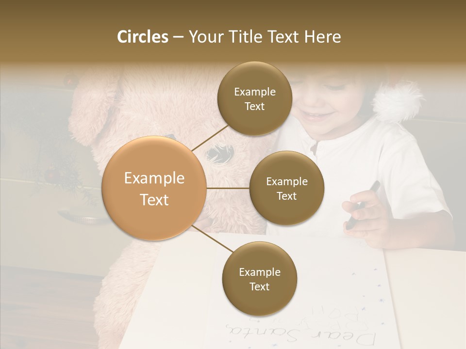 Winter Letter Children Only PowerPoint Template