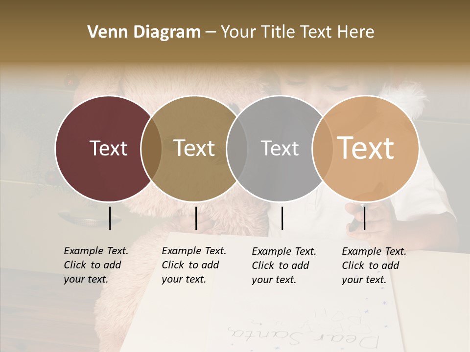 Winter Letter Children Only PowerPoint Template