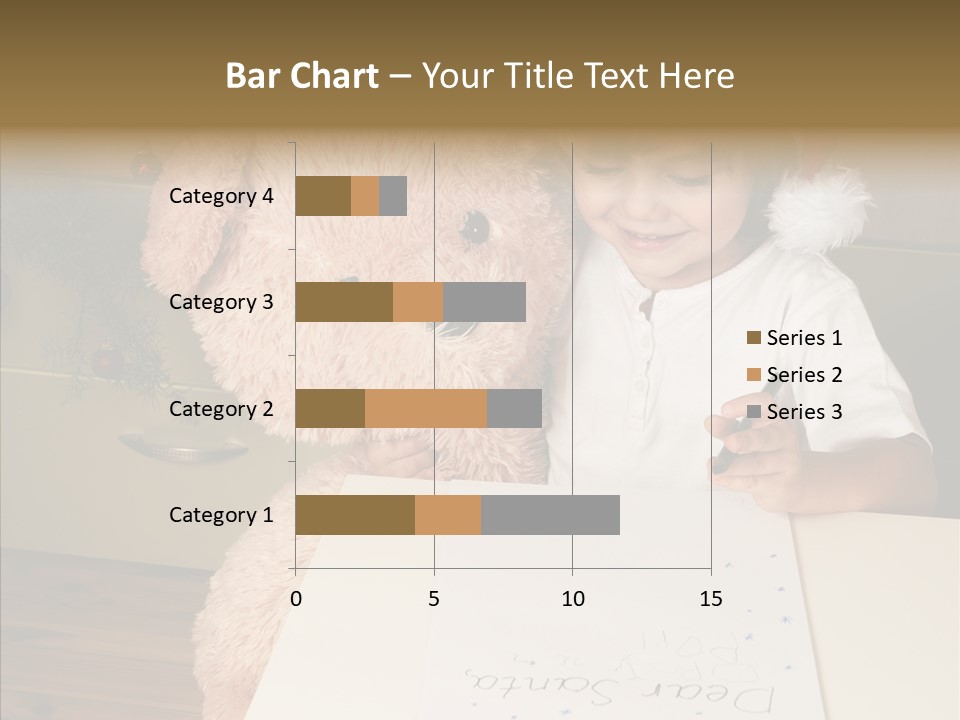 Winter Letter Children Only PowerPoint Template